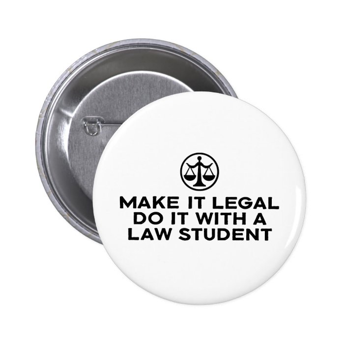 Funny Law Student Pin