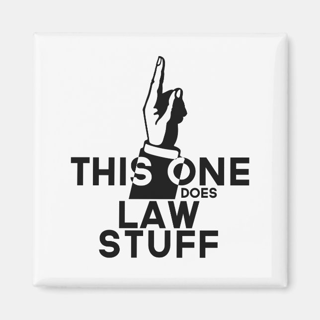 Funny Law Vintage - Lawyer Paralegal This One Magnet (Front)