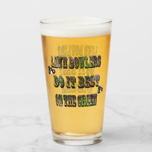 Funny Lawn Bowlers Do It Best On Green, Glass