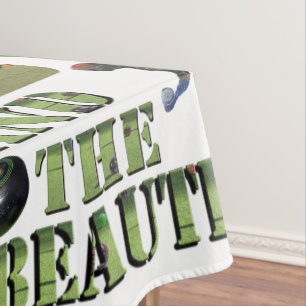 Funny Lawn Bowls Beautiful Design, Tablecloth