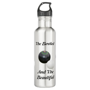 Funny Lawn Bowls Bowed Beautiful Design, Stainless Steel Water Bottle