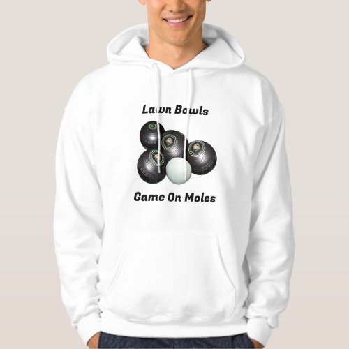 Funny Lawn Bowls Game On M Hoodie