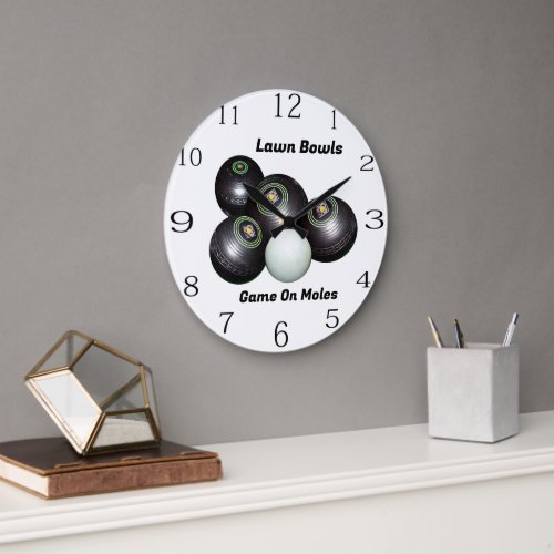 Funny Lawn Bowls Game On M Wall Clock