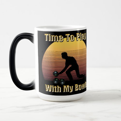 Funny Lawn Bowls Play Time Magic Mug