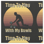 Funny Lawn Bowls Playtime Design, Fabric
