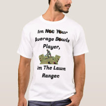 Funny Lawn Bowls Ranger, Mens Tshirt