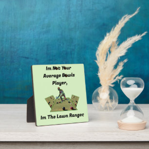 Funny Lawn Bowls Ranger, Plaque