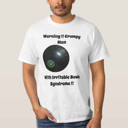 Funny Lawn Bowls Syndrome Mens Value Tshirt