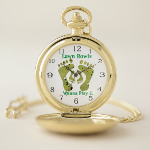 Funny Lawn Bowls Wanna Play, Pocket Watch
