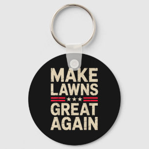 Funny Lawn Mower Art For Men Women Lawn Mowing Lan Keychain
