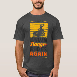 Funny Lawn Mower Cowboy Lawn Ranger Yard Work T-Shirt