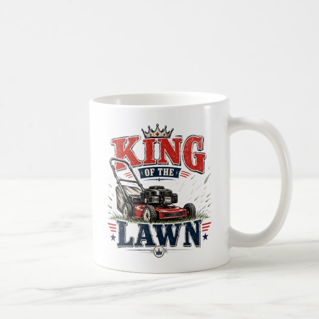 Funny Lawn Mower Dad Mug Design (Right)