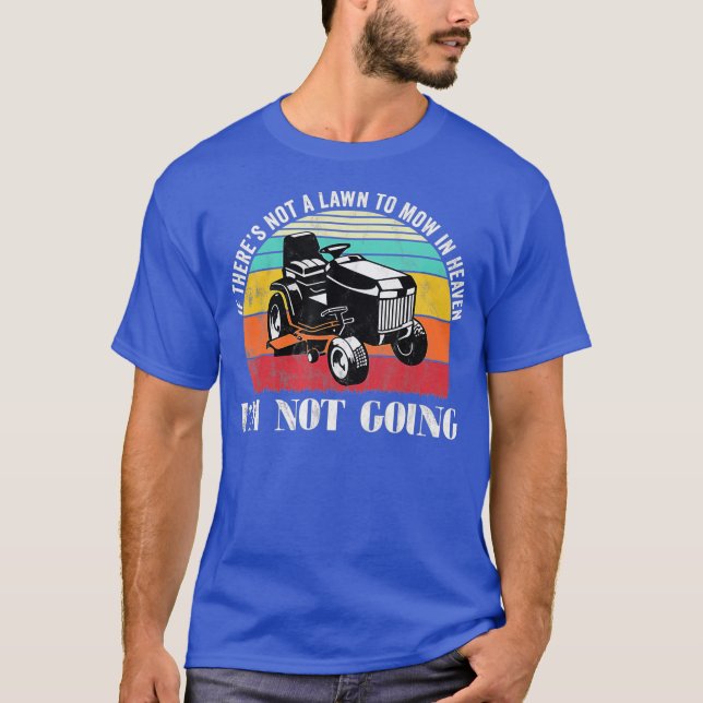 Funny Lawn mower gardening landscaping  Grass T-Shirt (Front)