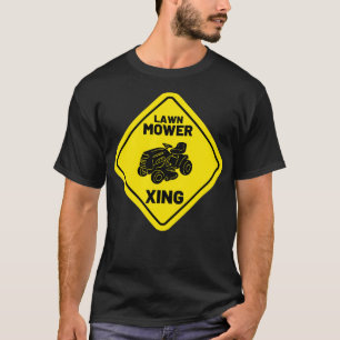 Funny Lawn Mower Xing Mowing Retro Yard Work Lawn  T-Shirt