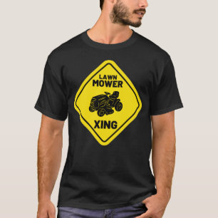 Funny Lawn Mower Xing Mowing Retro Yard Work Lawn  T-Shirt