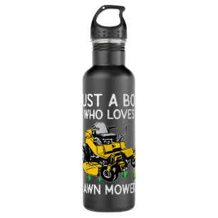 Funny Lawn Mowing Gift Boys Kids Lawn Mower Farm G Stainless Steel Water Bottle