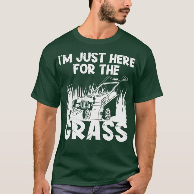 Funny Lawn Mowing Gift For Men Landscaping T-Shirt (Front)
