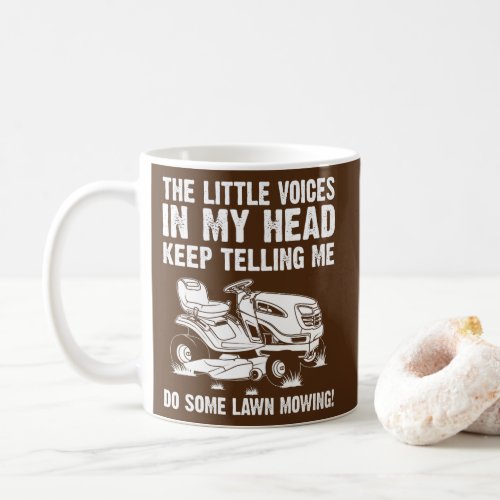 Funny Lawn Mowing Gift Men Women Lawn Mower Farm Coffee Mug