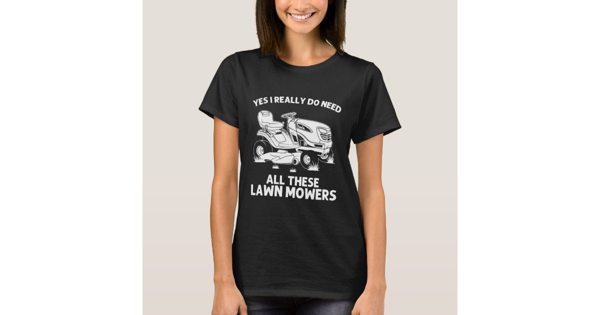 Funny Lawn Mowing Lawn Mower Farm T-Shirt