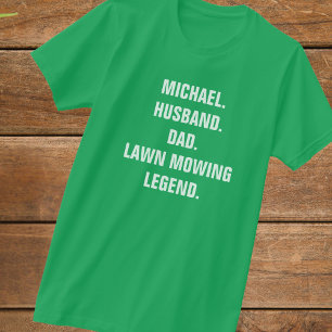 Funny Lawn Mowing Legend Personalized  T-Shirt