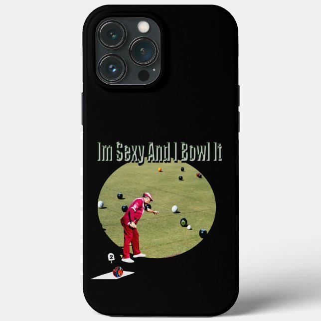 Funny Lawnbowls Tough Apple iPhone 13 Pro Max Case (Back)