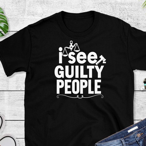 Funny Lawyer Black T_Shirt