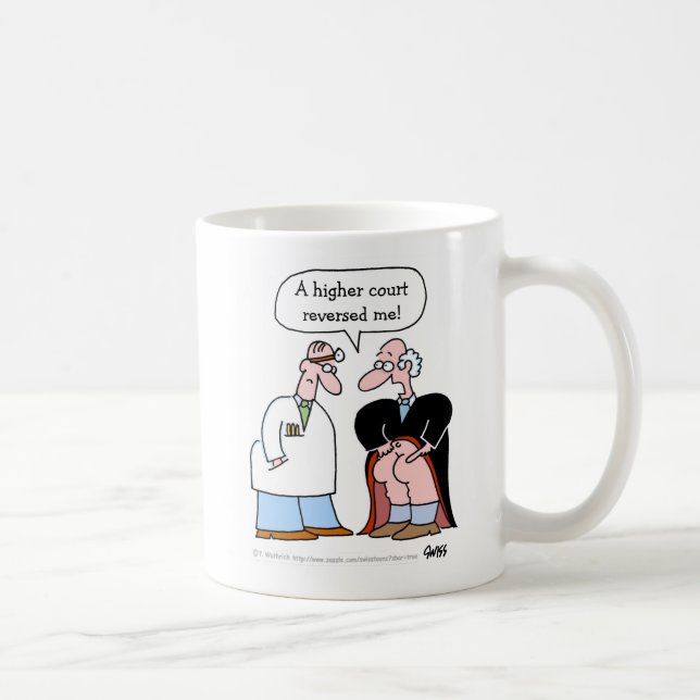 Funny Lawyer Cartoon for Lawyers Coffee Mug (Right)