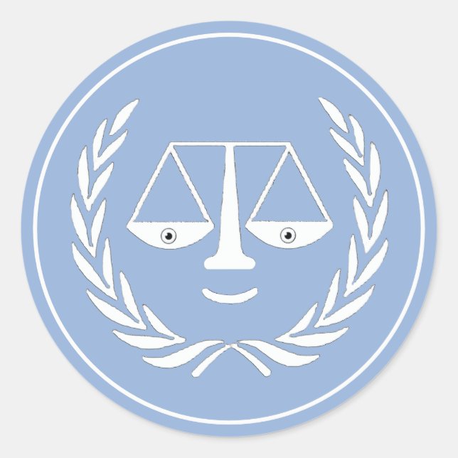 Funny Lawyer Classic Round Sticker (Front)