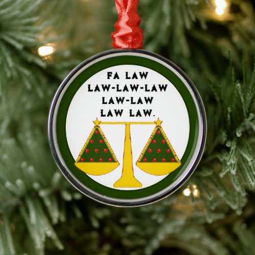 Funny Lawyer Collectible Metal Ornament