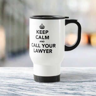 Funny Lawyer Commute Accessory   Legal Humor Travel Mug