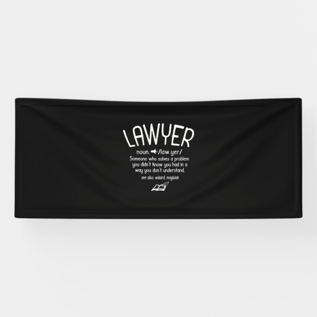 Funny Lawyer Definition Banner (Horizontal)