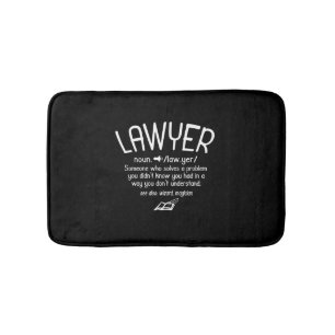 Funny Lawyer Definition Bath Mat