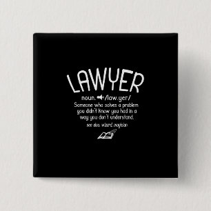 Funny Lawyer Definition Button