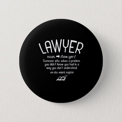 Funny Lawyer Definition Button