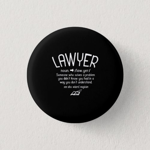 Funny Lawyer Definition Button