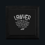 Funny Lawyer Definition Gift Box<br><div class="desc">Funny Lawyer Definition</div>