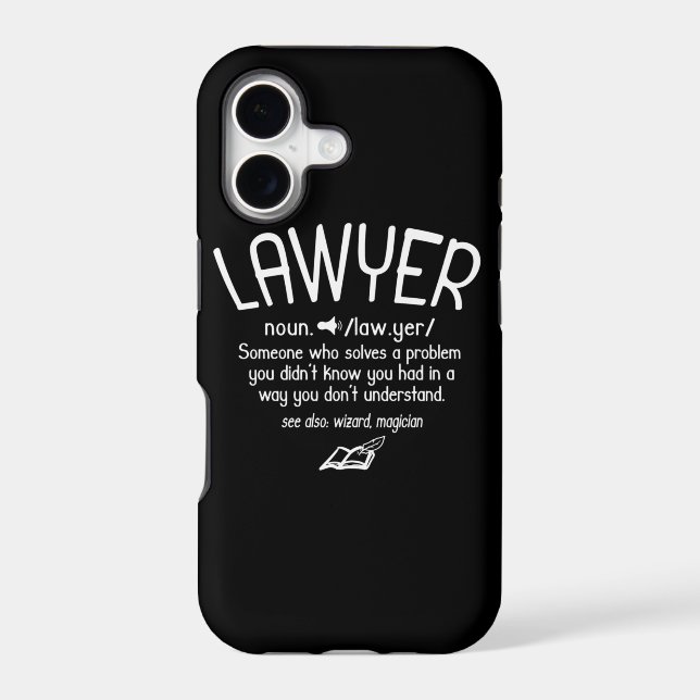 Funny Lawyer Definition Iphone Case (Back)
