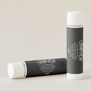 Funny Lawyer Definition Lip Balm