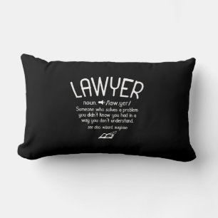 Funny Lawyer Definition Lumbar Pillow