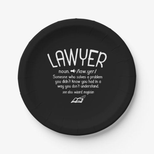 Funny Lawyer Definition Paper Plates