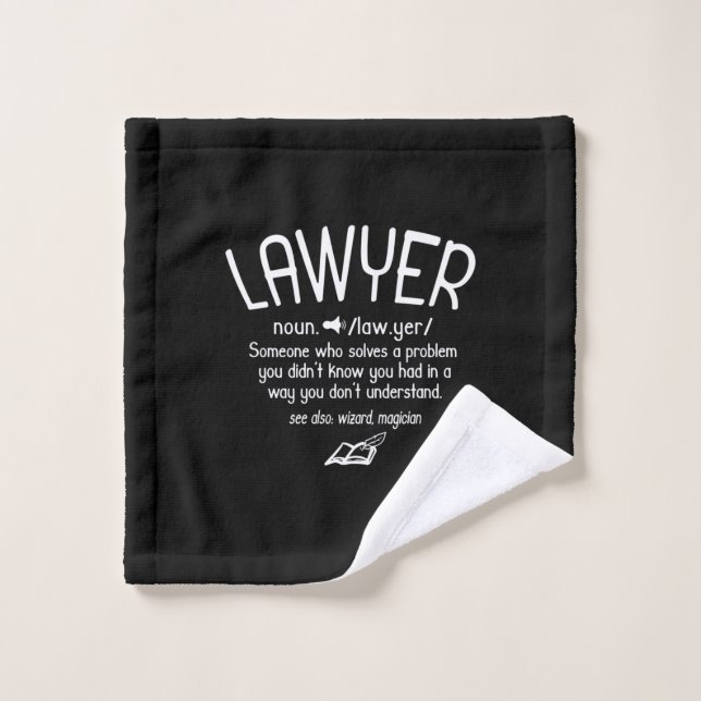 Funny Lawyer Definition Wash Cloth (Wash Cloth)