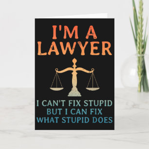 Funny Lawyer Design For Men Women Law School Attor Card