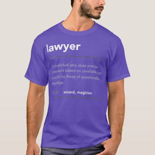 Funny Lawyer Gift Funny Definition Job Cool Lawyer T_Shirt