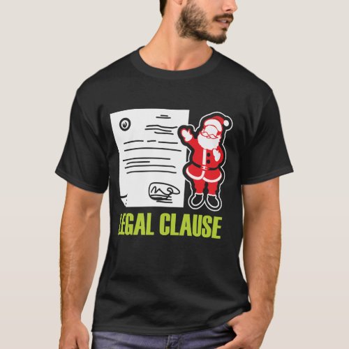 Funny Lawyer Gift Legal Santa Clause T_Shirt