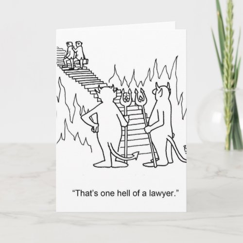 Funny Lawyer Greeting Card