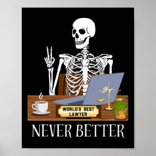 Funny Lawyer Halloween  Poster