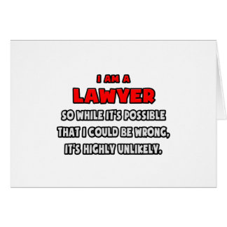 Funny Lawyer .. Highly Unlikely Cards
