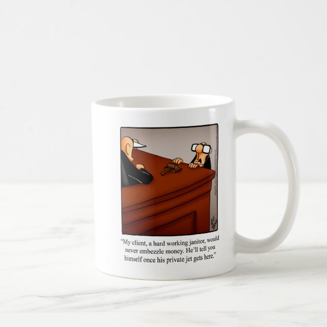 Funny Lawyer Humor Mug Gift (Right)