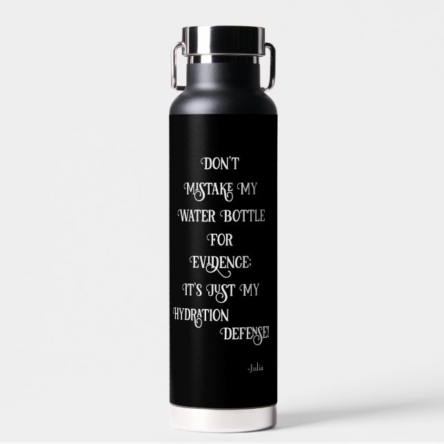 Funny Lawyer Humor Quote  Legal Personalized Water Bottle (Front)