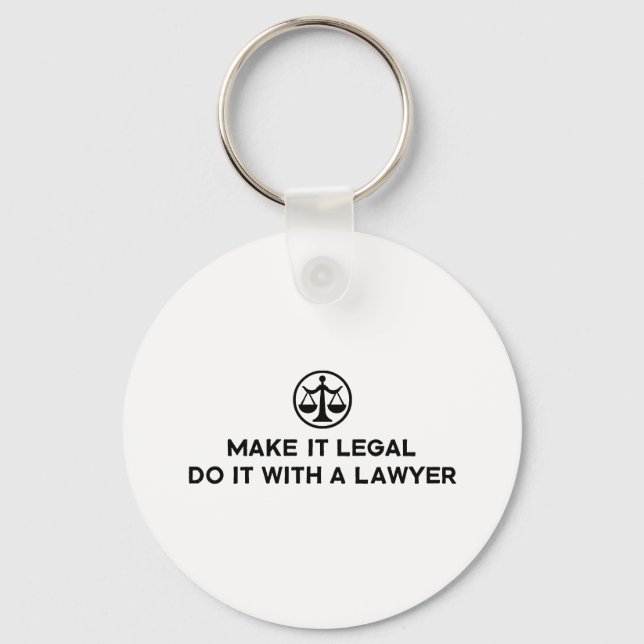 Funny Lawyer Keychain (Front)